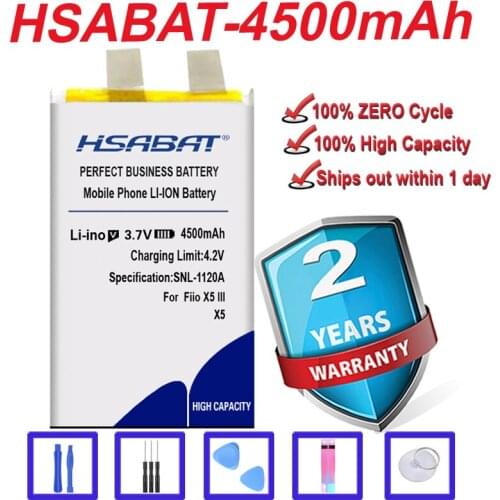 Top Brand 100% New 4500mAh Battery for Fiio X5 III Gen 3 Player in stock