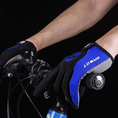 Kyncilor Bicycle Riding Long Finger Touch Screen Gloves Summer Men / Women Non-slip Riding Full Finger Mountain Road Bike Gloves