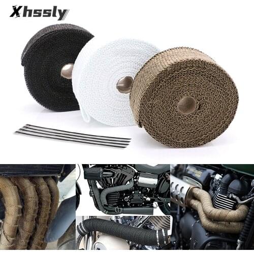 Motorcycle Exhaust Pipe Protection Heat Shield Accessories For YAMAHA Raptor 350 R6 2018 Xj600 Mt 07 Banshee Ttr 250 V Star 1100