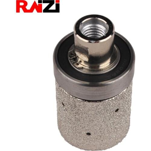 Raizi 2inch Vacuum Brazed Diamond Drum wheel For Countertop Sink With Bearing Marble Stone Angle Grinder Sink Grinding Wheel