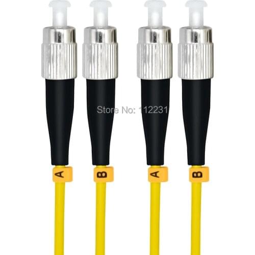 30Meters FC to FC Singlemode Duplex Optical Fiber Patch Cord Cable,FC/PC-FC/PC,3.0mm,9/125 FC-FC 30M