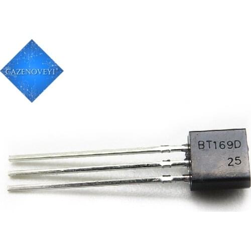50pcs/lot BT169D BT169 TO-92 Triacs Thyristor SCR 400V 9A 3-Pin SPT new original In Stock