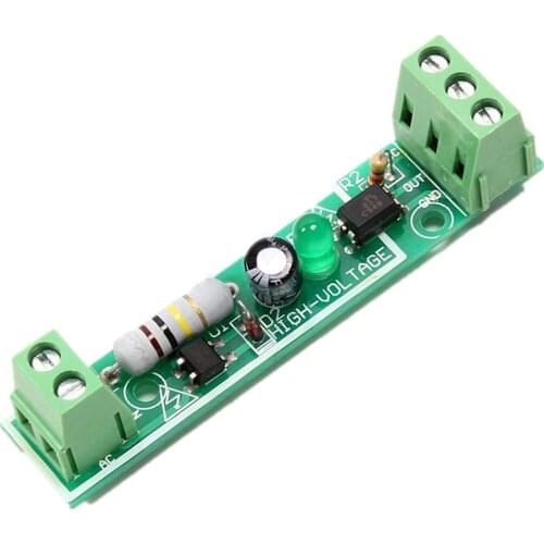 AC 220V 1 Channel Optocoupler Isolation Module Board 1 Way PLC Compatible Microcontroller Photocoupler Module 3-5V TTL