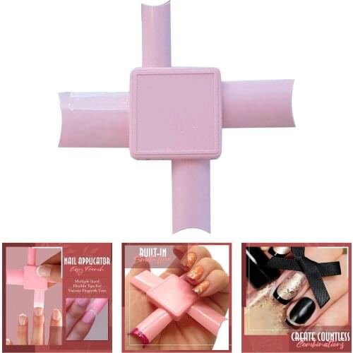 Nail Applicator Line Printing Fingers Manicure for Woman Girls Easy French Nail Applicator Multiple Sized