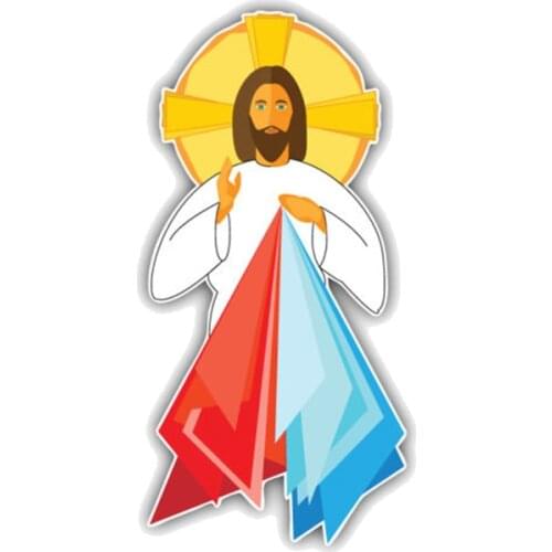 Personality Jesus Christ Sacred Heart Divine Mercy Religion PVC Car Sticker Good Quality Waterproof Sun Protection Apply To Car