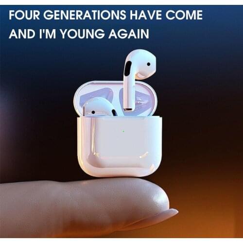 Pro4 Headphones Bluetooth 5.0 Earphone Air Earbuds Sport TWS Wireless Handsfree Headset With Charging Box For iPhone IOS Android