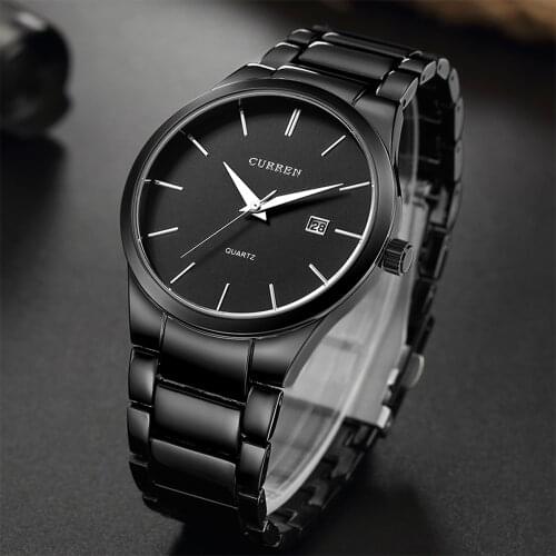 Curren Quartz Watch Men Military Wrist Watches Men Full Steel Men Business Watch Clock Waterproof Relogios