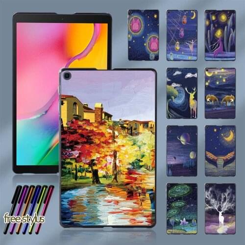 Painting Series Cover for Samsung Galaxy Tab A 8.0 (2019) T290 T295 Durable Slim Tablet Shell Case+ Free Stylus