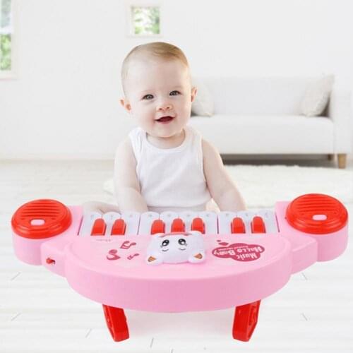 Children Cartoon 10-Key Dual-Mode Electronic Piano Musical Instrument Educational Toy Kid Beginner Gift