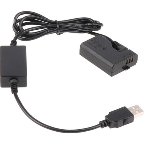 LP-E10 Dummy Battery Plate DC Couple 5V 2A USB Cable For Canon EOS 1100D 1200D 1300D 1500D 3000D