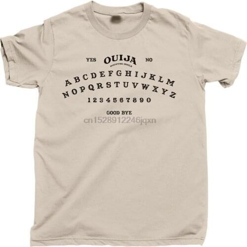 OUIJA BOARD T-Shirt Talking Spirit Board Planchette Mystifying Oracle Seance Tee Cotton Fitness Plus Size Tee Shirt