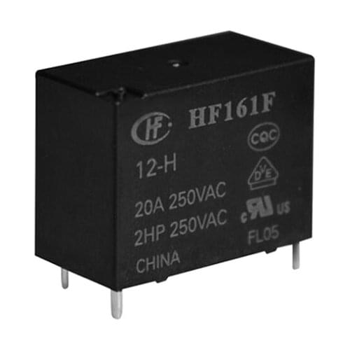 HOT 12V relay HF161F-12-H HF161F 12 H HF161F12H Normally open one group 12VDC DC12V 12V 20A 4PIN