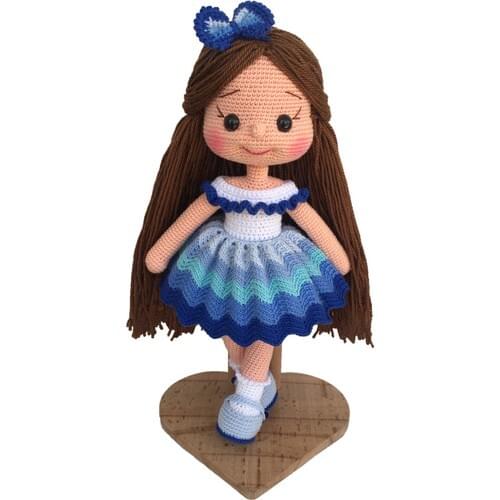 Toy Baby Organic Amigurumi Organic Knit Doll 35 cm