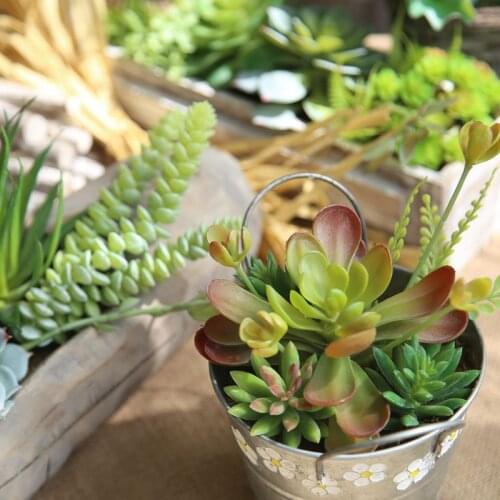 Artificial succulents Lifelike Mini Artificial Plants Fake Flower wedding decorations for home plants artificial DF48563