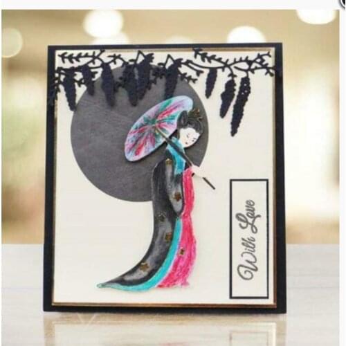 Julyarts Beautiful Woman Dies Scrapbooking Nouveau Arrivage 2021 For Scrapbooking Stencils Handmade Album Cards Decoration