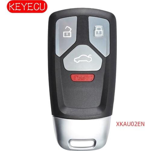 KEYECU 5PCS/Lot XHORSE VVDI Universal Flip Remote Key 3+PANIC XKAU02EN Wired for AUDI TYPE