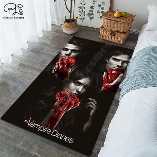 The Vampire Diaries carpet Square Anti-Skid Area Floor Mat 3D Rug Non-slip Mat Dining Room Living Room Bedroom 02