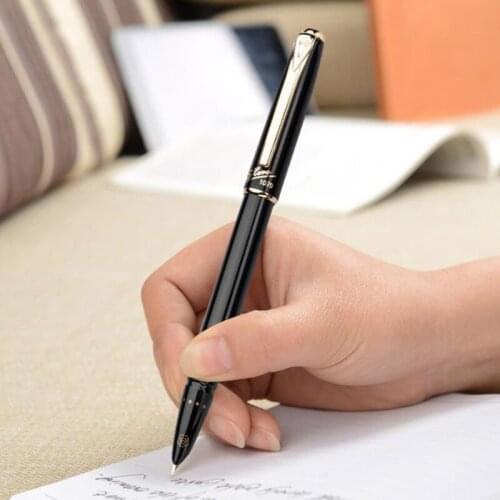 Hero Fountain Pen Metal Exquisite Black Pen Authentic Iraurita Extra Fine 0.38mm Financial Business Office School Gift Ink Pen