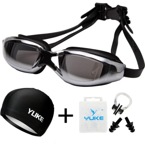 Men Women Professional Swimming Goggles Anti-fog UV Protection Swimming Goggles Waterproof Silicone Swim Glasses Adult Eyewear