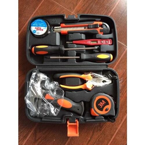 Household hardware kit electrician carpenter repair tools a set of 9 pieces