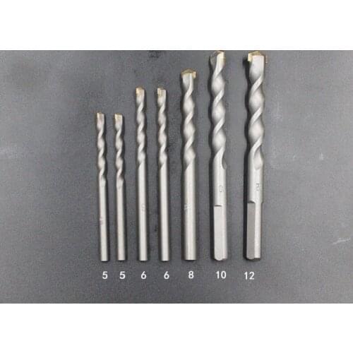 New 6-10mm 5Pcs/set Tungsten construction drill set Impact drill for Cement concrete wall drill Masonry Tile Drilling