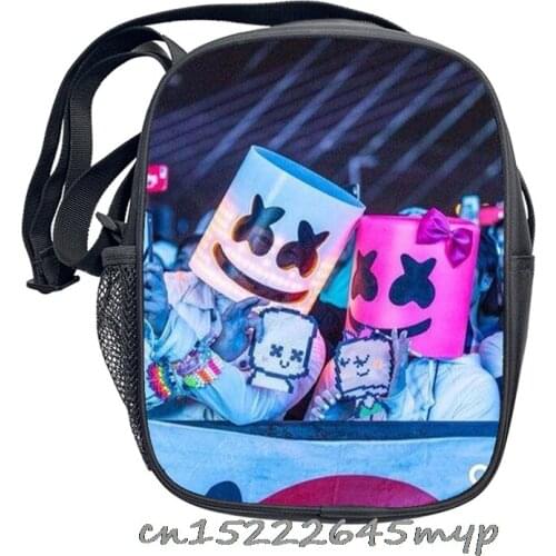 Hot DJ Marshmello Prints Shoulder Bag Game Crossbody Children Small Square Bag Boys Girls Handbags Messenger Bags
