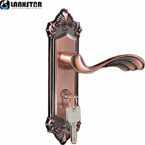 Manufactruer Selling Zinc Alloy Handle Lock Room Mute Lockset Accessories Exquisite Fashionable Locks
