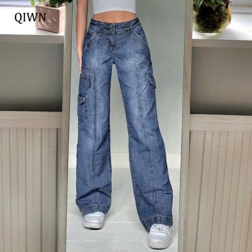 QIWN Wide Jeans
