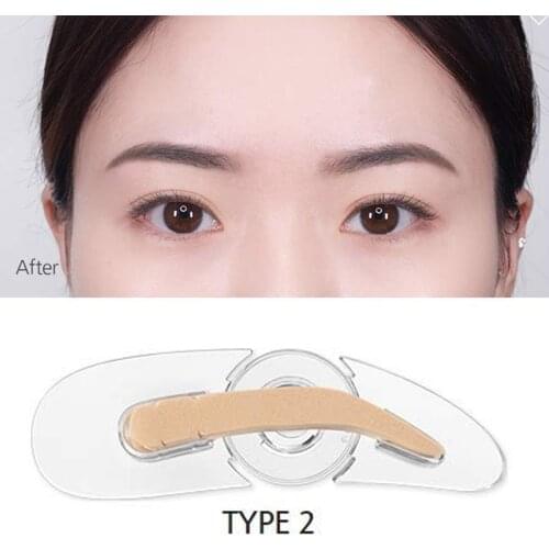 Adjustable Eyebrow Stamp Portable Three Type Eyebrows Makeup Tools MPwell