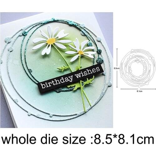 Christmas Dies Background Metal Cutting Die Photo Album Paper Card Template Stencils for Diy Scrapbooking Embossing Mold