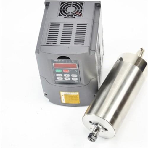 CNC spindle 1.5kw 110v water cooled SPINDLE MOTOR for milling machine and matching variable frequency drive inverter vfd