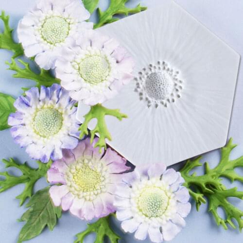 Calla lily,Anemone&Daisy Stamen Silicone Fondant Mould Cake Decorating Tools Chocolate Gumpaste Mold, Sugarcraft, Kitchen Gadget