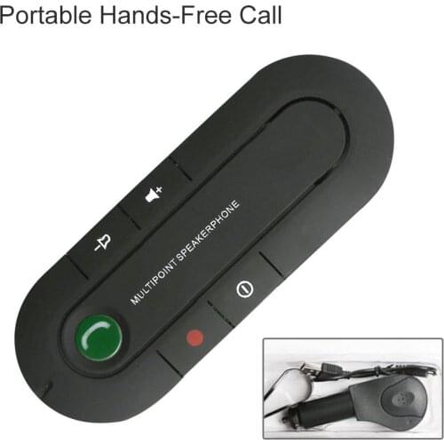 Sunvisor 4.1 Version Car Bluetooth Hands-free Call Receiver Music Play Dual Mobile Phones Connection 1-for-2 Bluetooth Player