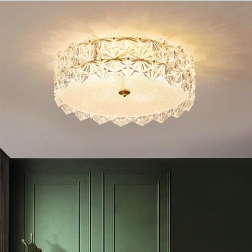 Modern Minimalist Personality Design Bedroom Lamp Creative Crystal Ceiling Lamp Atmospheric Living room Lamp Study room Lamp
