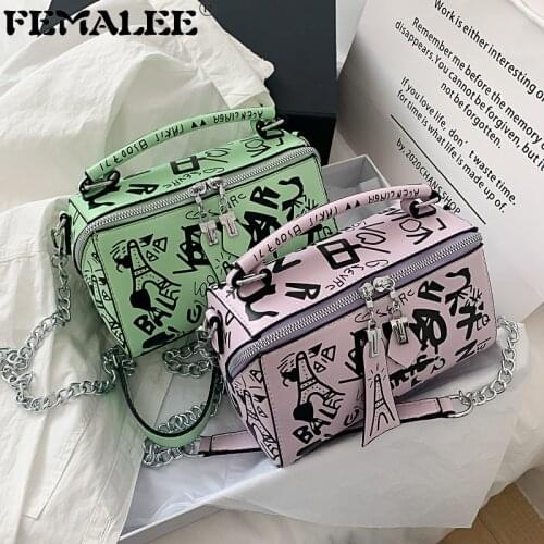 Graffiti Bag for Women 2020 Large Luxury Handbags Designer Letter Crossbody Shoulder Bag Women Travel Bag Ladies Boston Purses