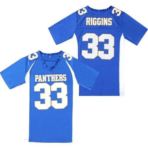 BG American football jersey PANTHERS 33 RIGGINS jerseys Embroidery sewing Outdoor sportswear Hip hop loose RED 2020 new HOT