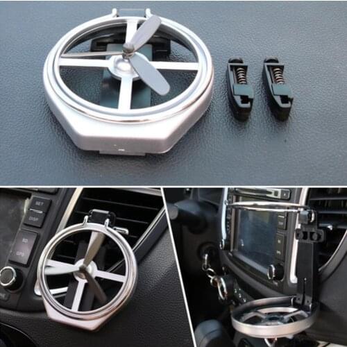 Universal Mini Folding Cup Holder Car Air-Outlet Folding Bottle Drink With Fan Keep Drink Temperature Fits Most car Vents