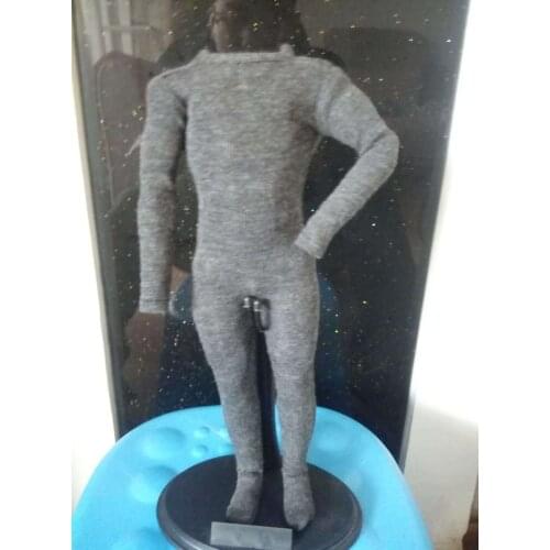 1:6 Figure Accessory Grey One piece Stretch tights Clothes For 12" Figure Body