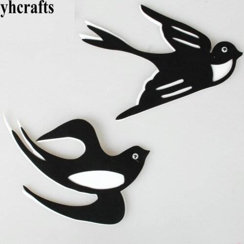 1bag/LOT Swallow ladybug butterfly Bird Crab Fish Mermaid Snail EVA foam shape without stickers Easter crafts Kids room decalOEM