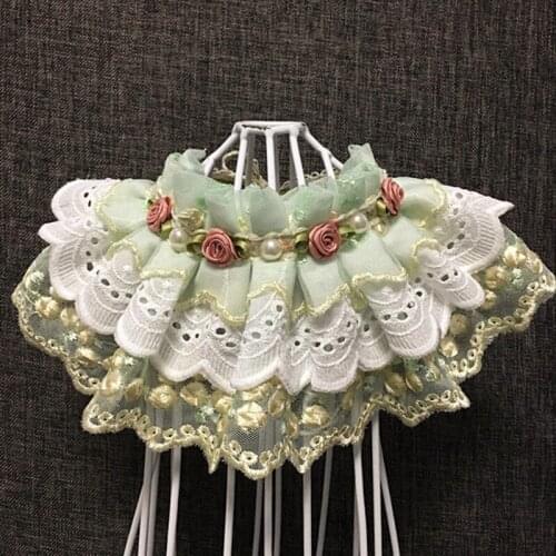 1pcs dogs cats fashion lace flower bibs doggy lovely princess necklace puppy handmade collar XS S M L XL