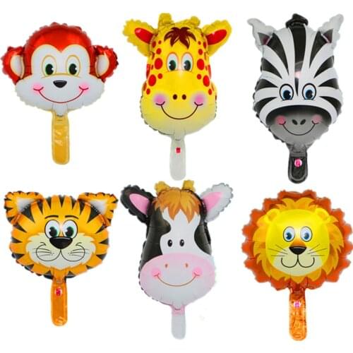 1pc Animal Balloons Jungle Safari Party Baloons Jungle Party Decorations Foil Animal Ballon Birthday Party Decor Kids