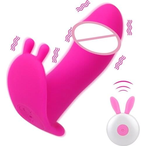 12 Frequency Wearable Panty Dildo Vibrator Wireless Remote Control G Spot Clitoris Stimulator Silicone Female Sex Toys