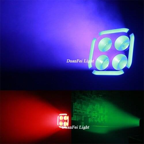 2lot 2020 NEW Disco Dj Stage Lyre Beam 4in1 RGBW Quad LED Zoom Moving Head Wash 4 pcs 60 watt