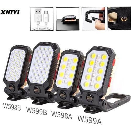 30000LM USB Rechargeable Strong Magnetic Work Light LED COB Portable Foldable Flashlight Waterproof Camping with Power Display