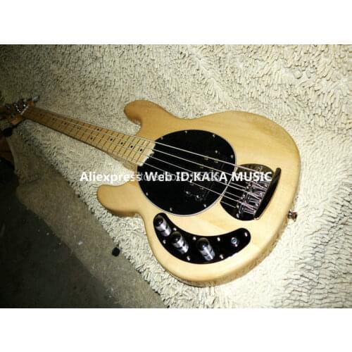 Bass Guitar Natural 4 Strings Left Hand Electric Bass New Arrival Best Free Shipping
