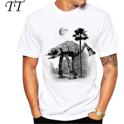 2019 Funny AT-AT Pee T Shirt Men Short Sleeve O-neck Modal Starwars T Shirts Tees Shirt Fashion Summer Tees la550
