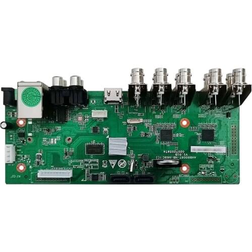 H.265 XMeye Support IP Video Mode Input 1080N 8ch Coaxial AHD DVR Board LY7008-1080N