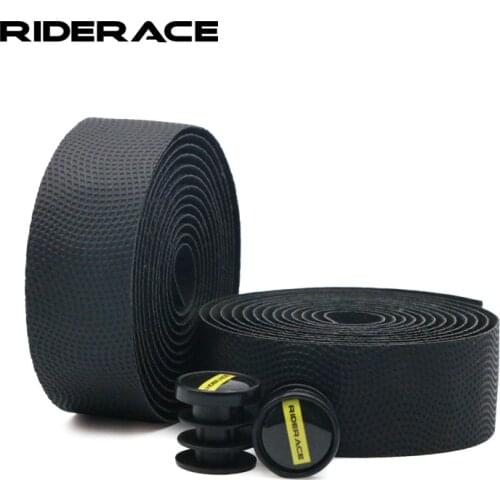 Bike Handlebar Tape PU+EVA Leather Anti-slip Shockproof Bar Wraps Fixing Straps Road Cycling Handlebar Tapes Bicycle Accessories