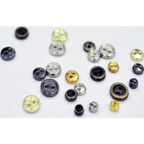 3mm/4mm/5mm/6mm/7mm/8mm Mini buttons for Bjd doll diy accessories mini-sewing button 100pcs