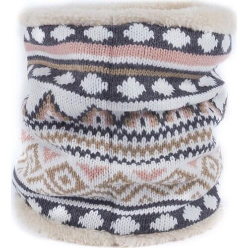 Fashion Women Winter Scarf Ring Knitted Scarves Men Neck Shawl Snood Warp Collar Warm Soft Fleece Scarves